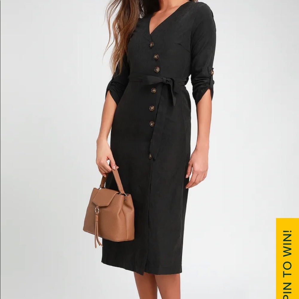 Lulus wrap MIdi Dress S